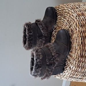 Sorel‎ Women's Joan of Arctic Brown Leather/Faux Fur Ankle Boots Size 7